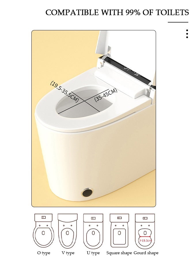 DUNISO مقعد تدريب المرحاض، مقعد مرحاض آمن للأطفال مع حماية عالية من الرش ومقبض ووسادة ظهر، مقعد تدريب مرحاض للأطفال متين ومريح، مقعد مرحاض عالي الجودة وصحي للأطفال، للأطفال الأولاد والبنات - Image 3