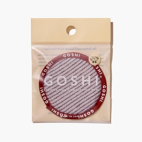 GOSHI Exfoliating Complexion Pads - Reusable, Rapid-Drying, Soft Exfoliating Face Scrubber for All Skin Types - Red - Made in Japan - Image 1