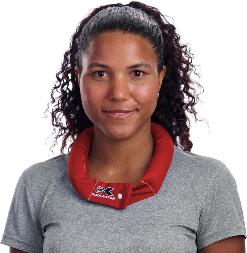 KOOLGATOR Evaporative Cooling Neck Wrap - Keep Cool in The Heat, Summer Cooling Accessories, Long Lasting, Reusable & Breathable, Available in 1, 3, or 5 Pack (Red, 5 Pack) - Image 1