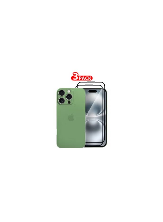 CATANES ( for iPhone 16 Pro Max ) 3 Pack,1 Case Cover and 2 Screen Protectors Air Skin Series Back Cover Sturdy Durable Thin Case Drop Protection Cover Clear - Image 2