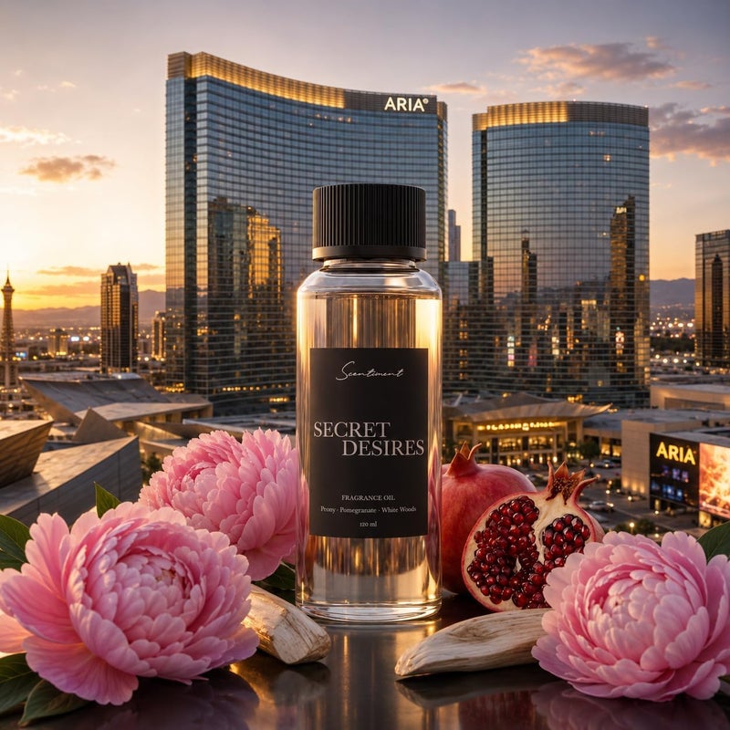 Scentiment - Secret Desires Hotel Collection Diffuser Oil | Aromatherapy Fragrance Inspired by 5-Star Hotels | Luxurious Scent with Notes of Lemon Crème, Raspberry, Pomegranate & Peony (120ml) - Image 1