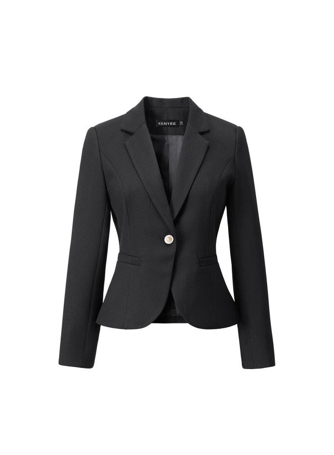 Yanyee Elegant Blazer For Women, Spring 2025 Collection, Waist-cinching Slimming Professional Attire, High-end Formal Wear, White, XL - Image 3