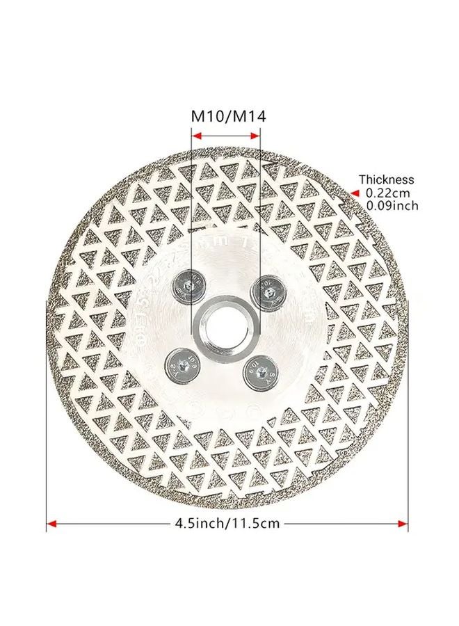 M10 100mm Double Sided Brazed Diamond Saw Blade For Marble Concrete Ceramic Tile Cutting - Image 3