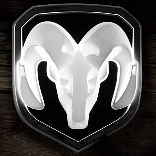 Autogem 2009-18 RAM Lighted Grille Emblem, Chrome - Image 4