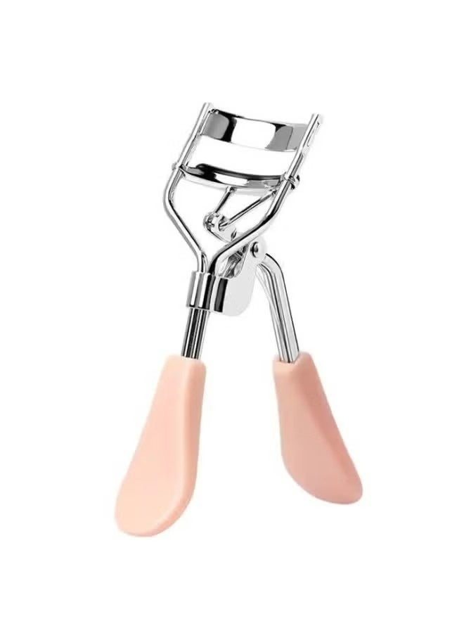 2PCS Premium Stainless Steel Pain Free Lash Curler with Silicone Handle, Makeup Tool, Long Lasting For All Eye Shapes Lash Lift/Extension Of False Eyelashes, Quick Natural Curling (Pink and Green) - Image 2