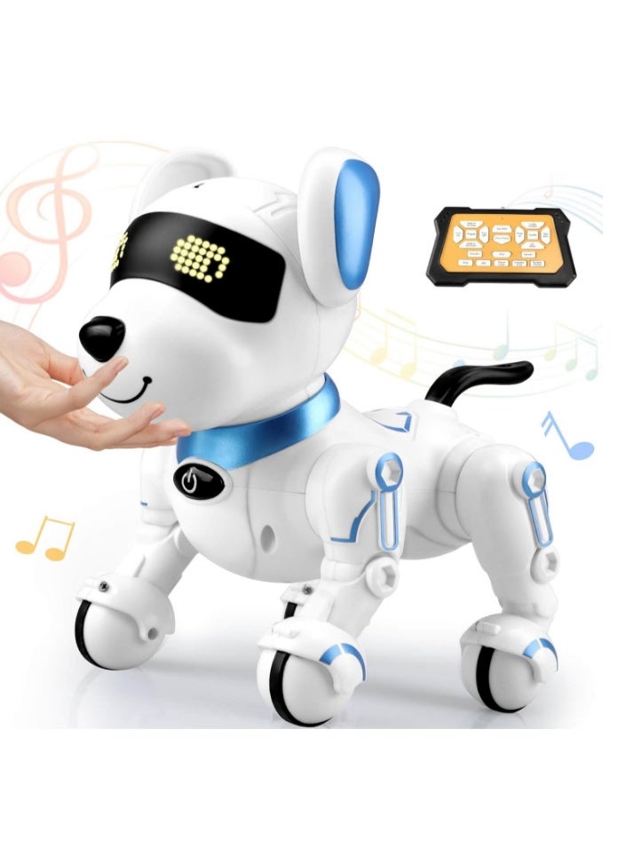 GOGOGO Robot Dog Toys for Kids 8 9 10 11 12, Remote Control Dogs, Robot Dog for Kids 8-12, Pet Robotic, Electric Dog Toy, Robotic Dogs, Toys for 5 6 7 8 9 10 11 12 Years Old Boys Girls, Blue, Y878 - Image 1