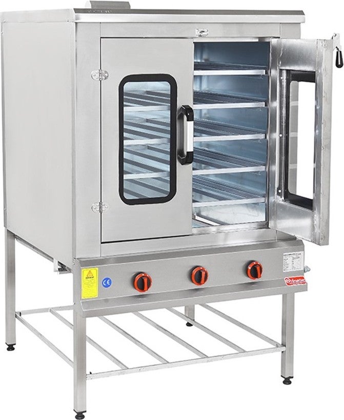 Himaksan Industrial Double Door 100X100 LPG Cylinder Cake Pastry Oven  - Image 2