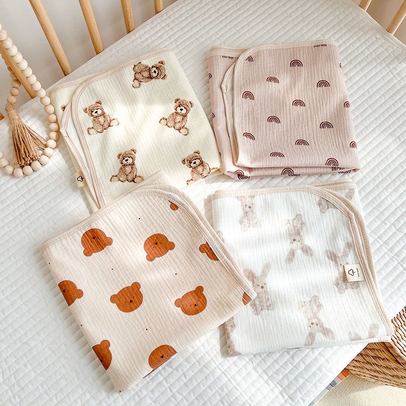 Diaphragm Pad Baby Waterproof Washable Wrinkled Cloth Cotton Breathable Baby Children Anti-Wetting Anti-Slip Adult Menstrual Pad - Image 2