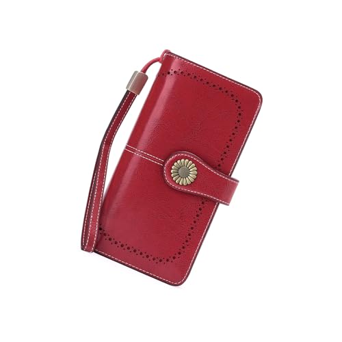 SENDEFN Wallets for Women Leather Credit Card Holder with RFID Blocking Large Capacity Wristlet - Image 4