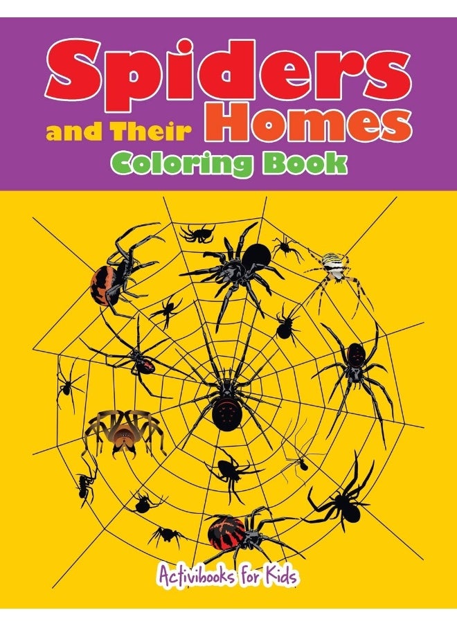 Spiders and Their Homes Coloring Book  - Image 1