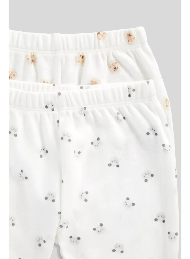 mothercare Animal Friend Baby Pyjamas - 2 Pack