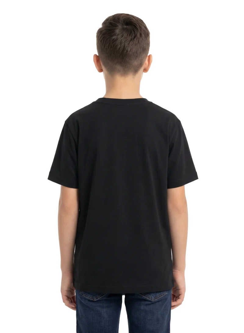 Warner Bros. Warner Bros. Superman Teen Boys’ Oversized Graphic T-Shirt – Black Casual Relaxed Fit Tee