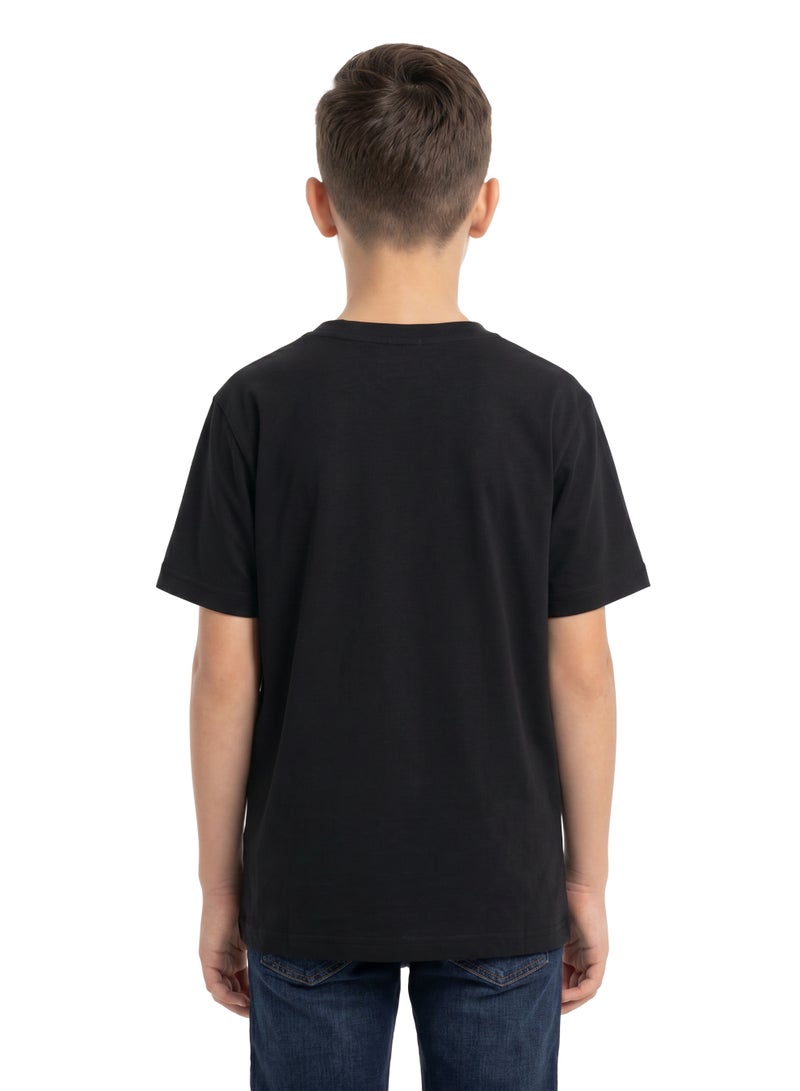 Warner Bros. Superman Teen Boys’ Oversized Graphic T-Shirt – Black Casual Relaxed Fit Tee - Image 2