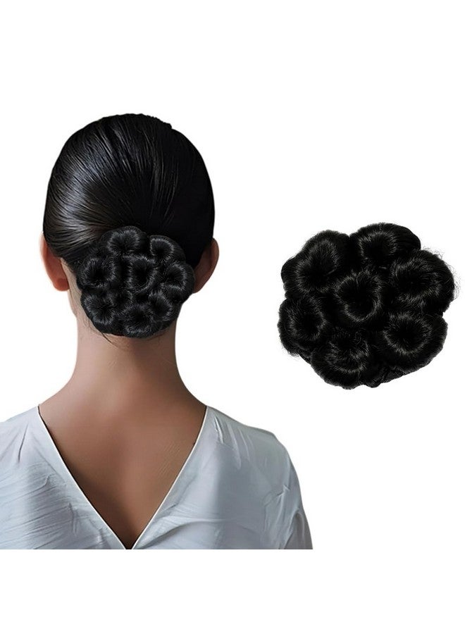BLUSHIA Hair Bun Dory Panja| [Pack of 1] Messy Bun Hair Extension for Women & Girls [Black Color] - Image 1