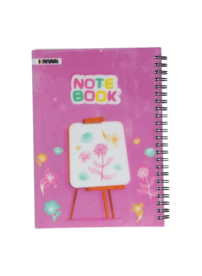 Kanari 2-Piece 100-Sheet Small Square Wired Notebook Multicolor 90006-0004 - Image 1