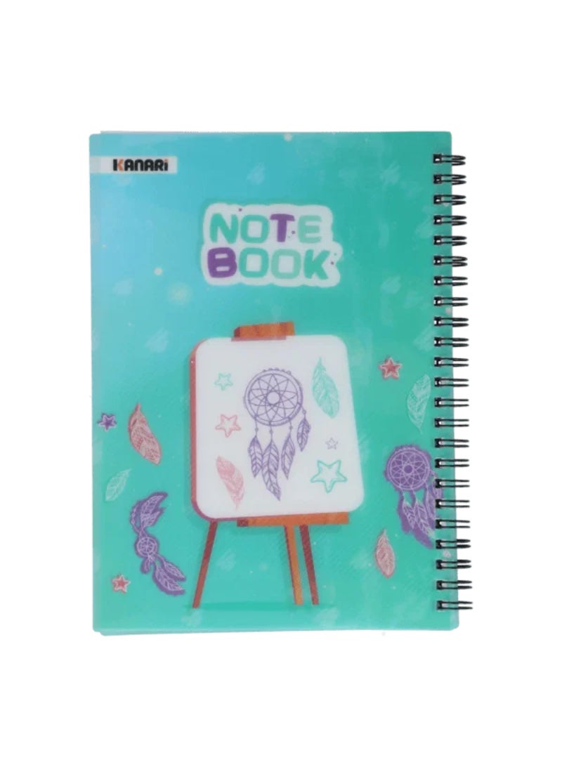 Kanari 2-Piece 100-Sheet Small Square Wired Notebook Multicolor 90006-0004 - Image 2