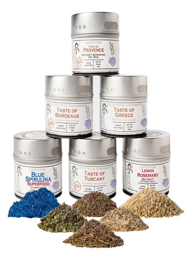 GUSTUS VITAE Luxury Gourmet Seasonings, Spices & Italian Black Truffle Sea Salt Collection - Image 1