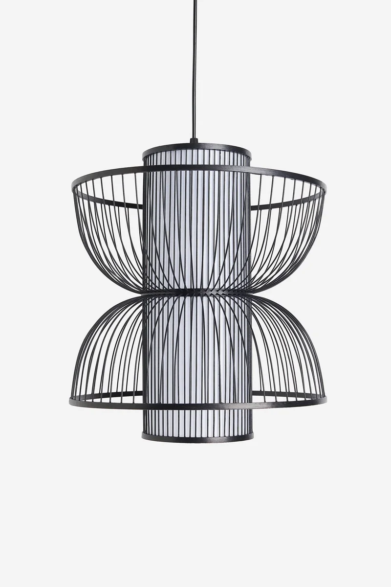 اتش اند ام مصباح معلق من الخيزران