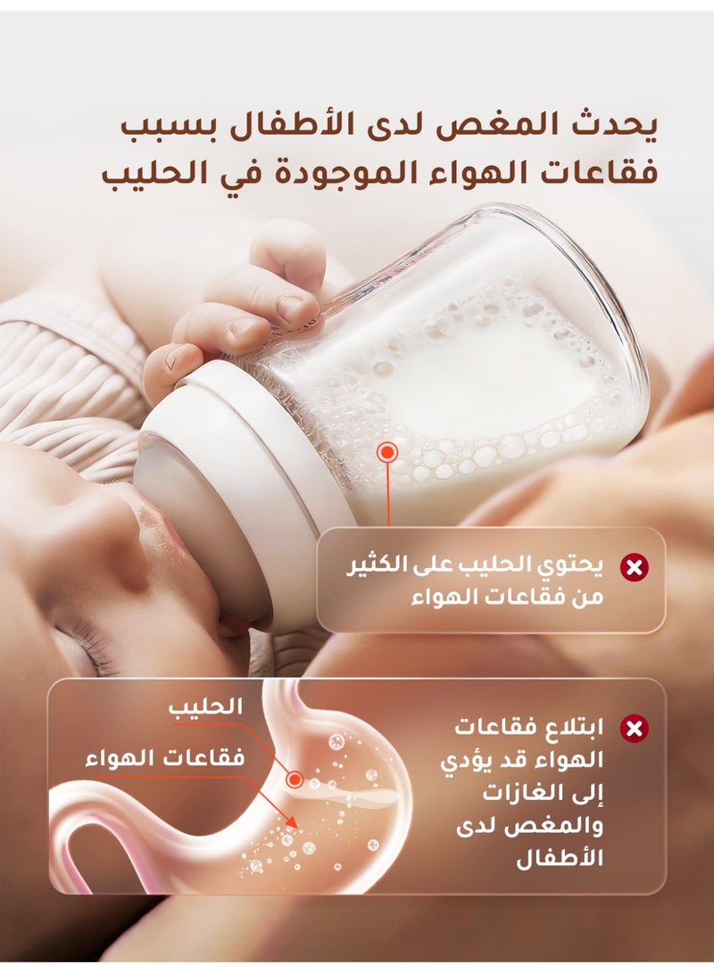 Thyseed Glass Baby Feeding Bottle | Anti-Colic | 160ml | Newborn 0+ Months | Slow Flow | High Borosilicate Glass | Breast-Like Silicone Nipple | BPA Free - Image 3