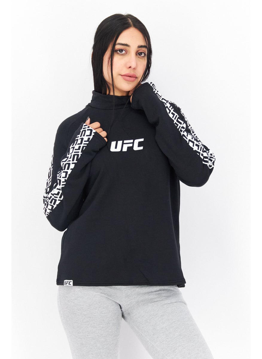 Ufc Women Sportswear Fit Long Sleeves Running Sweatshirt, Black  - Image 1