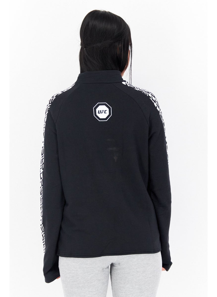Ufc Women Sportswear Fit Long Sleeves Running Sweatshirt, Black  - Image 3