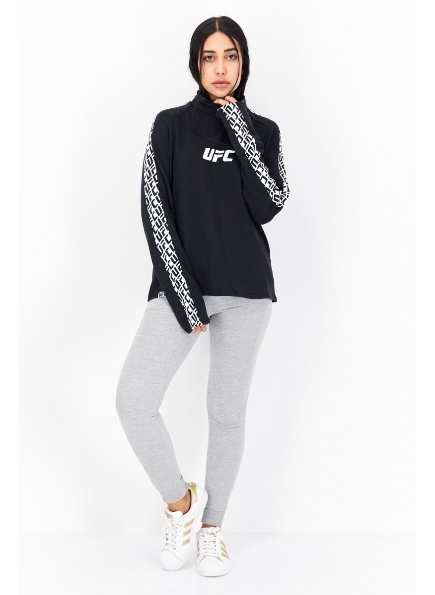 Ufc Women Sportswear Fit Long Sleeves Running Sweatshirt, Black  - Image 2