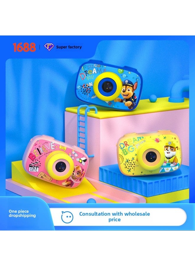 Generic Children's Digital Camera HD Video Camera Small SLR Student Photo Sports Toy Camera Baby Travel Gift-Body Color:Pink  - Image 2