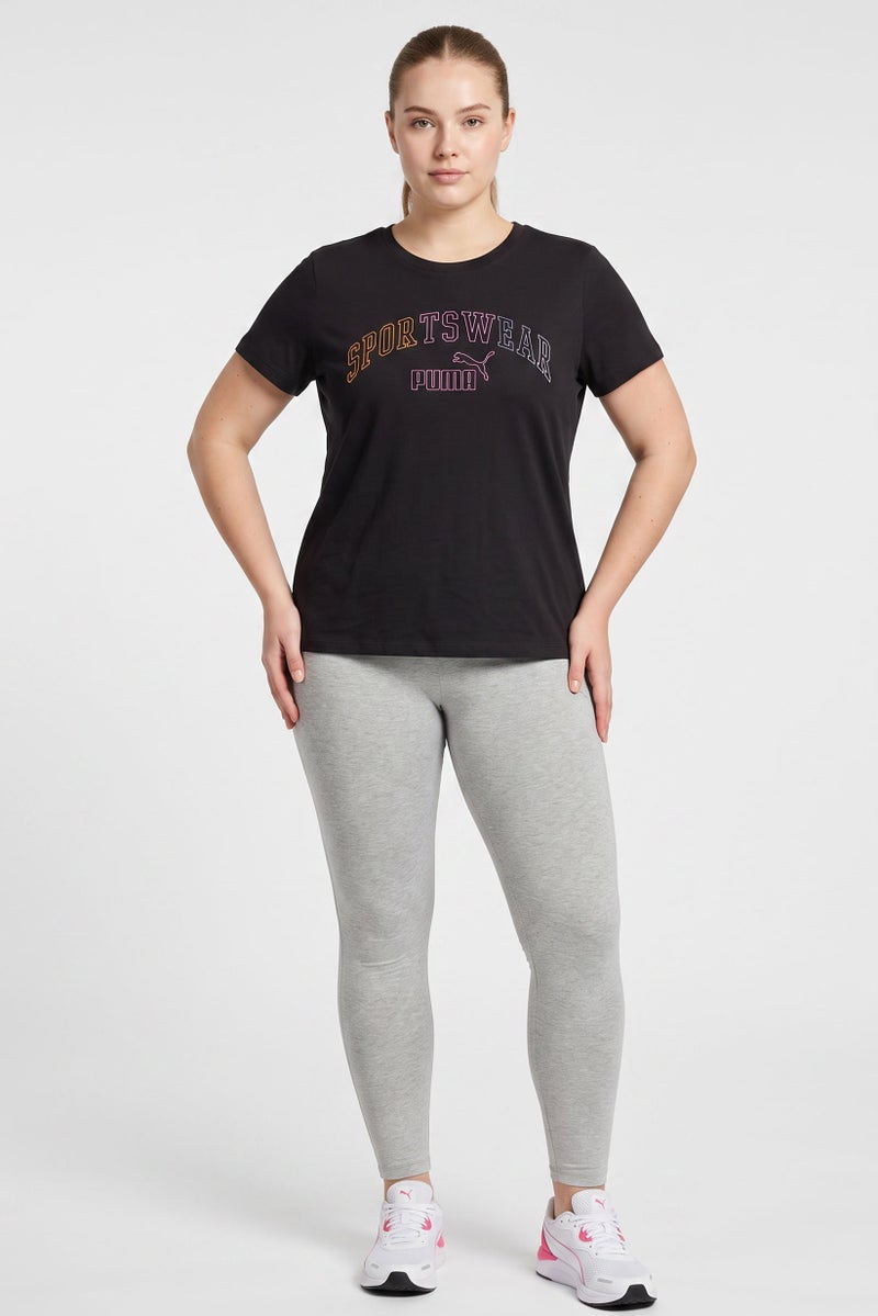 PUMA Women Sportswear Fit Short Sleeve Outdoor T-Shirt, Black - Image 2