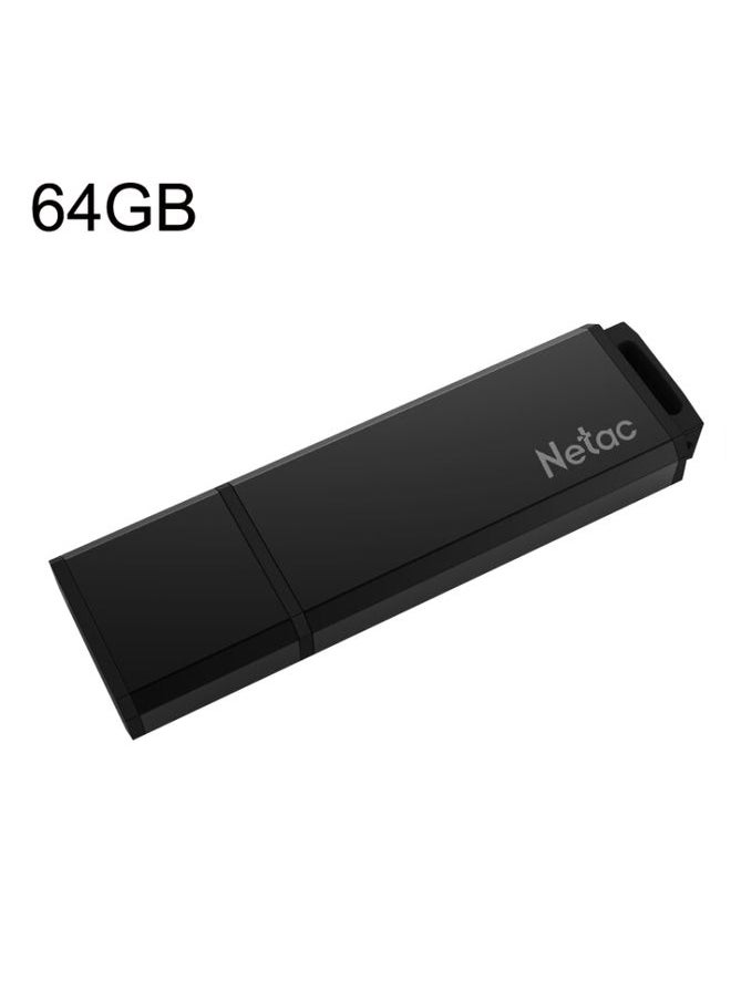 براق Netac U351 Metal High Speed ​​Mini Mini Flash Drives ، السعة: 64 جيجابايت  - Image 1