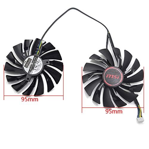 inRobert Graphics Card Cooling Fan Replacement for MSI GTX 1080 GTX 1070 GTX 1060 RX 580 RX570 Armor Video Card Cooler Fan - Image 2