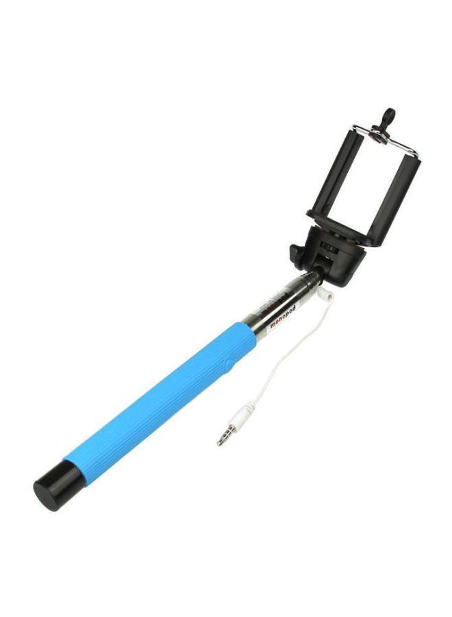 NIBEMINENT Selfie Stick With Bluetooth Sutter Remote Black/Blue  - Image 1