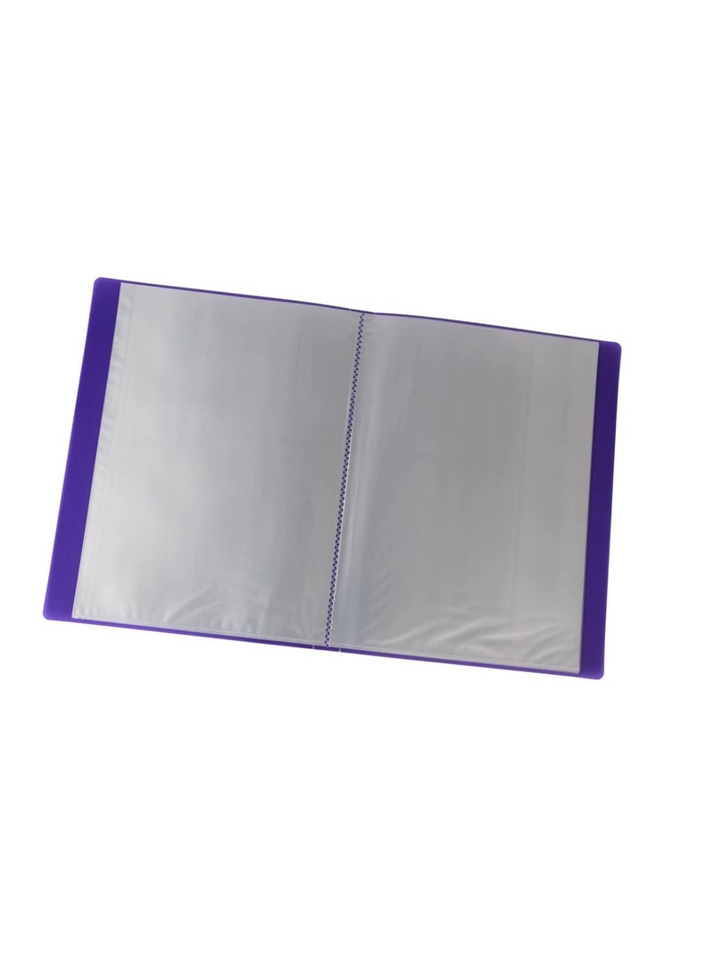 Maxi كتاب عرض مكون من قطعة واحدة، 40 جيبًا، غلاف أرجواني - Image 2