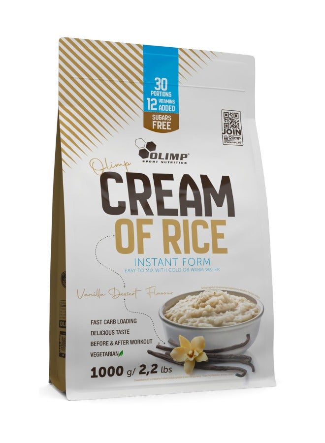 Olimp Sport Nutrition Cream of Rice, Vanilla Desert, 2.2 LB