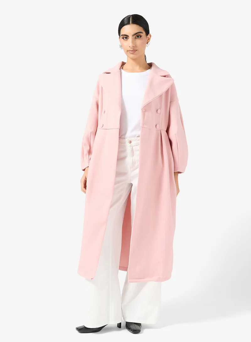 ايلا معطف مزدوج الصدر