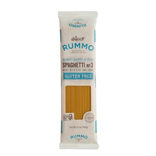 Rummo Gluten Free Spaghetti Pasta N.3 - Corn & Rice Pasta Noodles, GF Spaghetti, Thin Pasta Noodles, Italian Pasta - 12 Ounce (Pack of 5) - Image 1