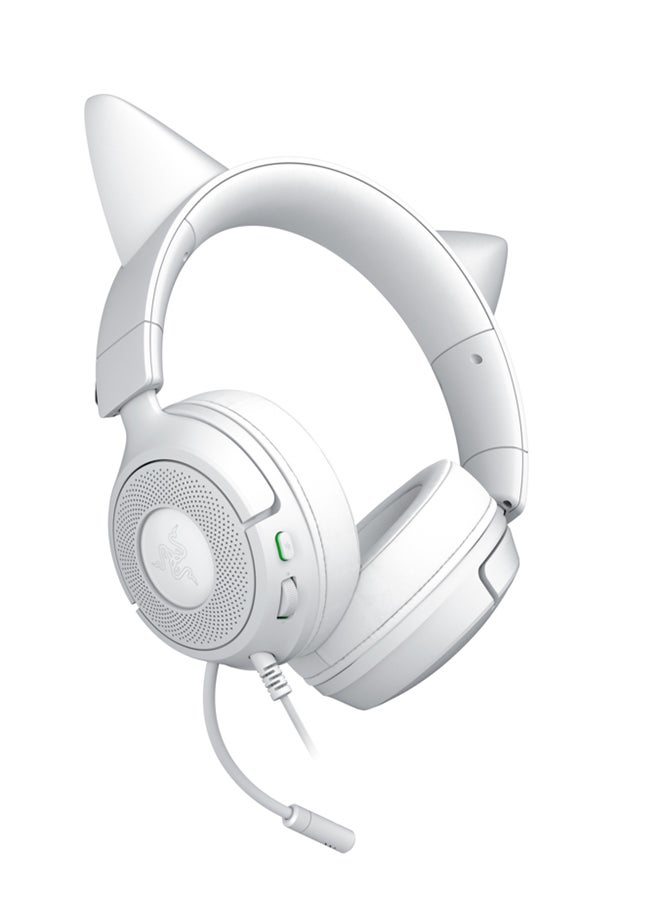 Razer Kraken Kitty V3 X - Wired Kitty Headset for Gaming - Iconic Kitty Ears - 270g Lightweight - HyperClear Cardioid Mic - TriForce 40 mm Drivers - 3,5mm Audio Jack | White I RZ04-05350300-R3M1 - Image 5