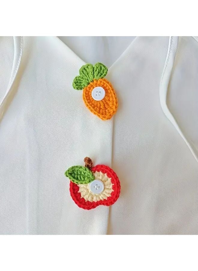 5 قطع أغطية أزرار قميص قابلة للإزالة بدون خياطة، تركيب في 3 ثوانٍ، زينة فستان منسوجة يدويًا - Image 4