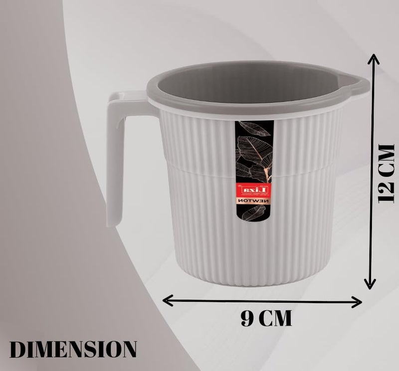Liza Newton Bathroom Accessories Set | 3 Piece Plastic Combo with Bucket, Mug & Stool | Virgin Plastic, Durable, Stylish Bath Set for Home, Kitchen & Travel Use - Image 5