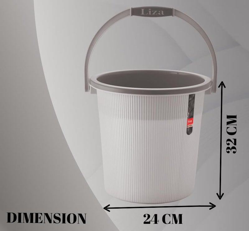 Liza Newton Bathroom Accessories Set | 3 Piece Plastic Combo with Bucket, Mug & Stool | Virgin Plastic, Durable, Stylish Bath Set for Home, Kitchen & Travel Use - Image 3