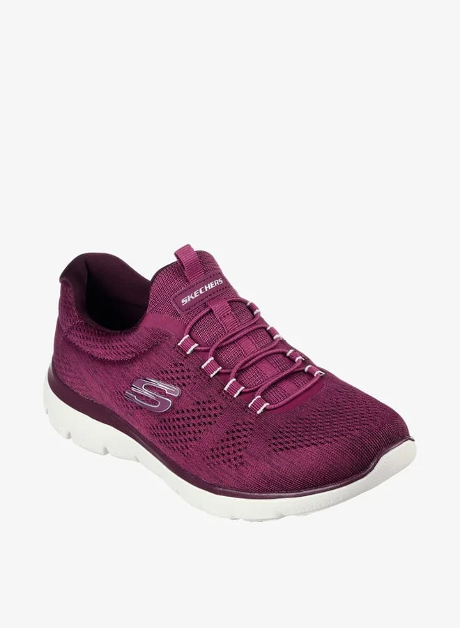 SKECHERS Women's Textured Slip-On Walking Shoes - SUMMITS