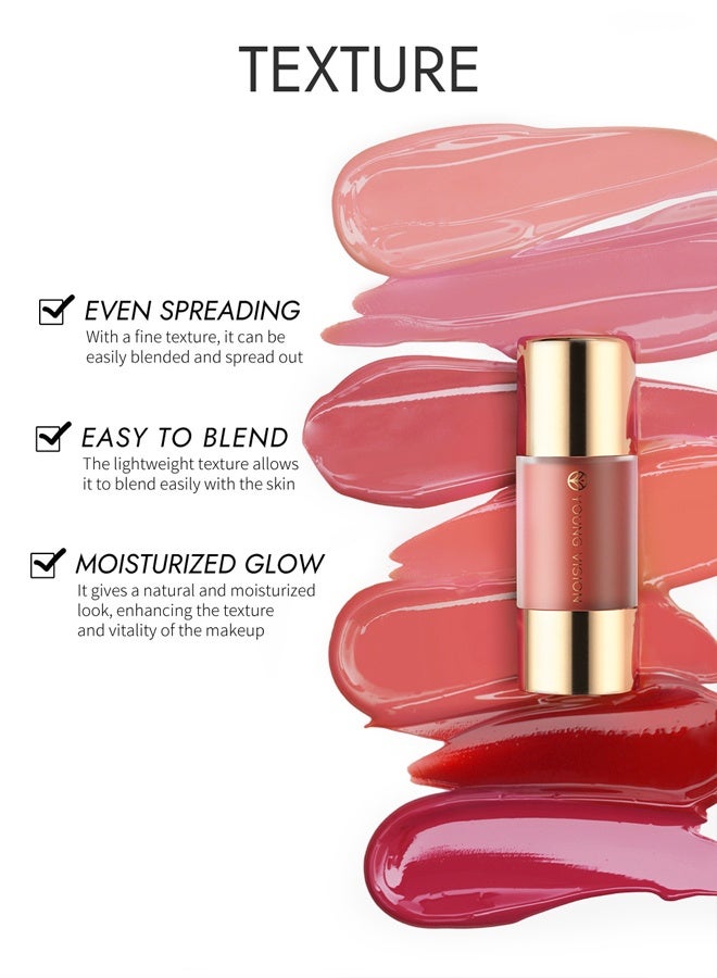 YOUNG VISION Liquid Blush , Soft Matte Finish Cream Blush Liquid Blush Cream Blush Makeup Lightweight, Smooth Brightening Rouge -#02 - Image 5