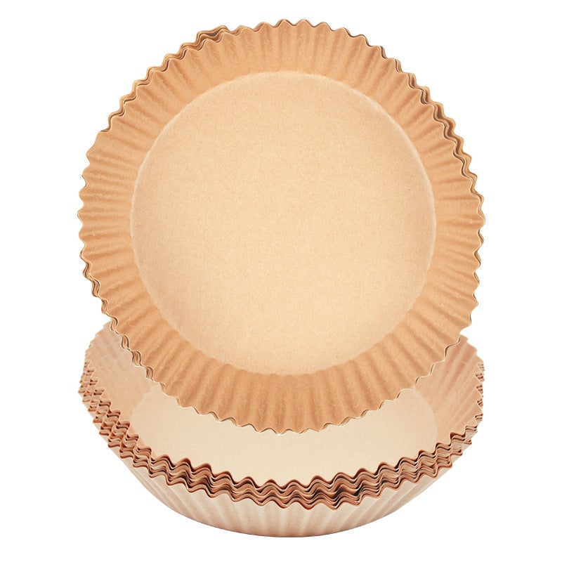 Cross-border Explosive Air Fryer Special Paper Oil Absorbing Paper High Temperature Resistant Baking Paper Household Barbecue Oil-proof Paper Pad 16cm solid color