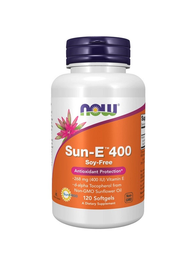 now Supplements Sune™ 400 Iu With Dalpha Tocopherol From Nongmo Sunflower Oil 120 Softgels - Image 1