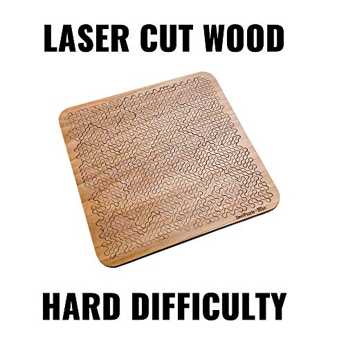 Torched Mind Bending Wooden Jigsaw Puzzle Hard Puzzles for Adults 100 Pieces 113 x 113 - Image 5