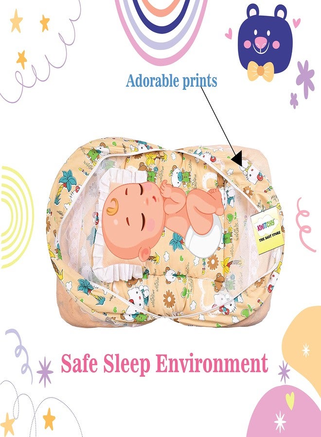 Kwitchy Baby Bed New Born Baby Bedding Set|Mosquito Net|Mattress|Cotton|Zip Closure|Printed|Products All|Infants|Boys&Girls|Gifts - Image 3