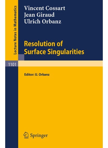 Resolution of Surface Singularities: Three Lectures - pzsku/ZCF96277776F98E6449E5Z/45/1749123157/08f69e0a-2ea1-499d-af46-36fce7532139
