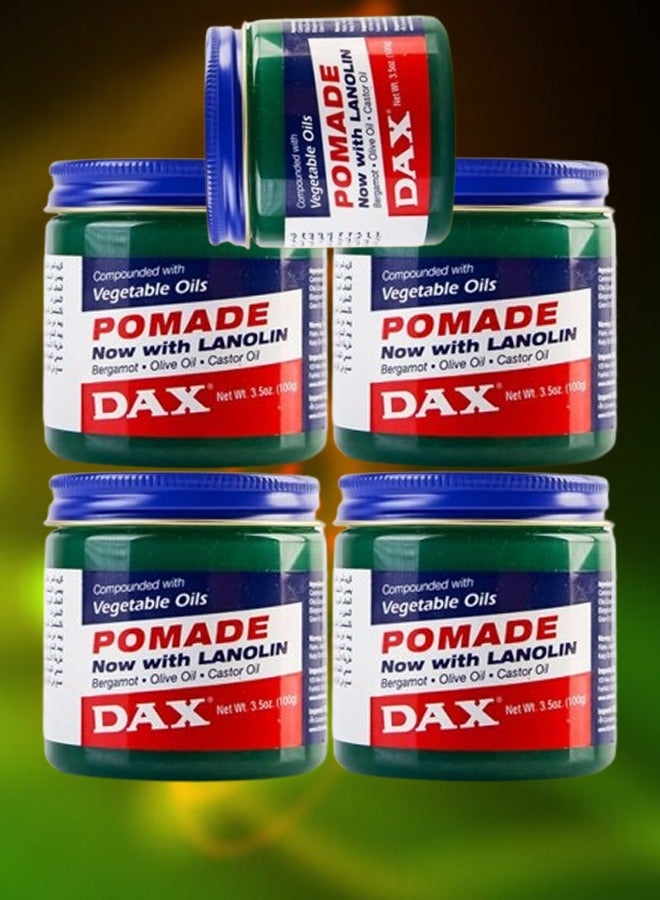 داكس 5 قطع دهان الشعر بالزيوت النباتية واللانولين العضوي 100 جرام - Image 1