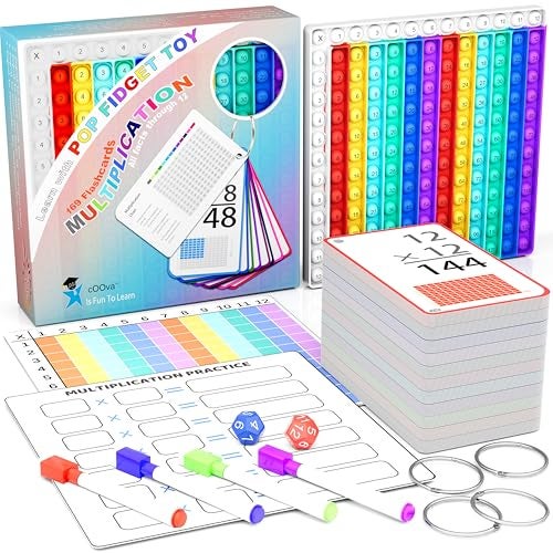 cOOva Multiplication Flash Cards 3rd Grade with Multiplication Chart  Times Table Flash Cards Math Game Multiplication flashcards 012 - Image 1