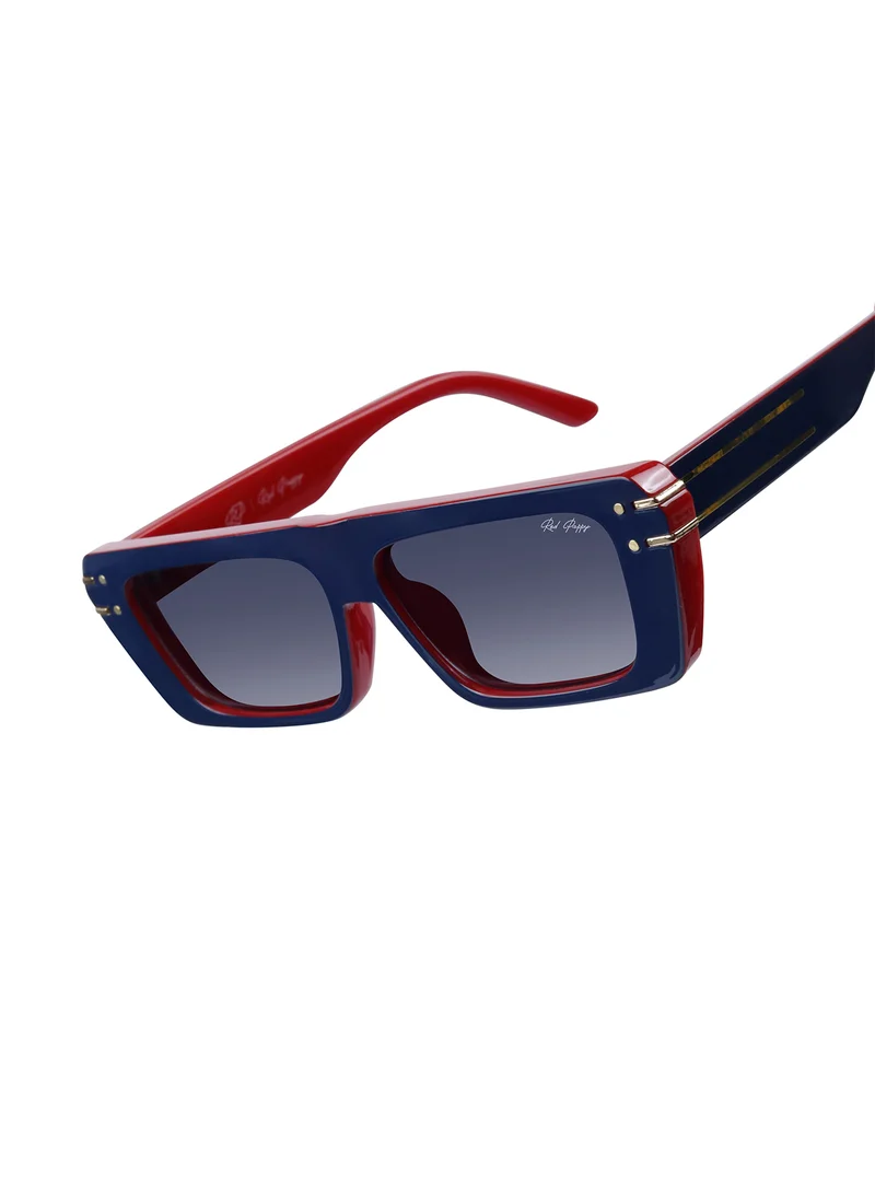 Woggles Red Pappy Tyntix Red Rectangle Sunglasses