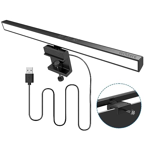 Techzere Plastic 13-Inch Laptop Monitor Screen Light Bar With Smart Touch Sensor Usb Powered 5W Led E-Reading Lamp Stepless Dimming 60-Min Timer No Screen Glare Eye Health Care Black - Image 2